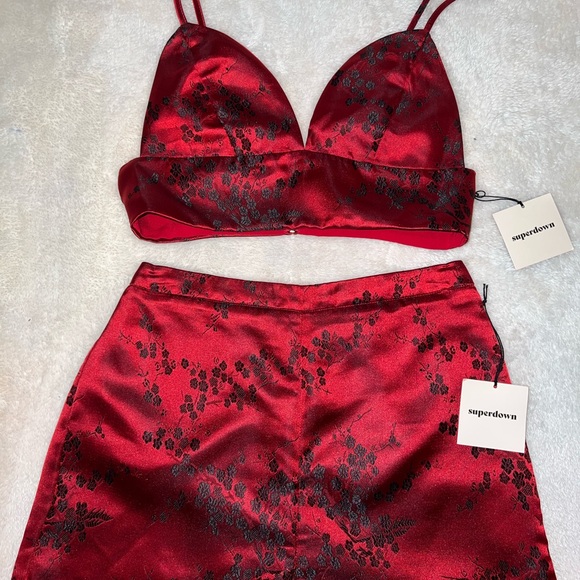 Superdown NWT Short Set In Red - Picture 4 of 5